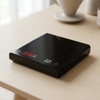 Alat Timbangan Barista dengan Timer Anti Selip, Unit Digital untuk Kopi (g, oz, ml)