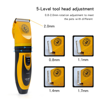 Cortadora de pelo eléctrica profesional para perros LILIPRO, recortadora de aseo para mascotas recargable inalámbrica con peine de límite de cable de carga USB