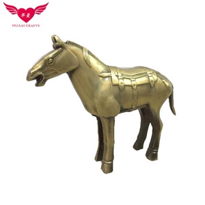 Bộ 5 tượng chiến binh nhỏ bằng đồng thau, quà lưu niệm chiến binh đất nung - Product Image 2