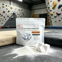 Emballage personnalisé, craies d'escalade blanches en blocs et en poudre, OEM, ODM, étiquette privée, logo personnalisé, équipe scolaire, 100g, 200g, 300g