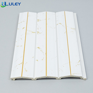 Panneau mural cannelé <span class=keywords><strong>en</strong></span> grain de bois avec ligne dorée, revêtement décoratif 3D pour salon, chambre, fond TV, matériau de rénovation - Product Image 4