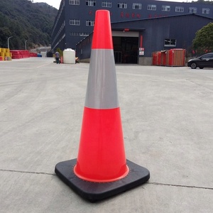 28 "mỏng dòng cam an toàn giao thông nón phản quang PVC/PE/polypropylene collars-6" và 4" - Product Image 3