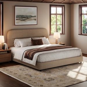 <span class=keywords><strong>Lit</strong></span> plateforme rembourré au design moderne et élégant avec tête et pied de <span class=keywords><strong>lit</strong></span> en velours, lattes en bois, <span class=keywords><strong>lit</strong></span> de rangement gain de place - Product Image 4