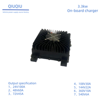 Chargeur de batterie de voiture LiFePO4 3,3 kW compatible CAN-bus 48V-72V 5A-30A certifié CE IP67 étanche