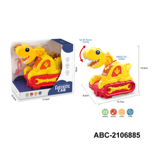 Jouets porte-bonheur : Nouveaux jouets de voiture personnalisés avec logo, dinosaure musical marchant, son et lumière, jouet de voiture pour bébé - Product Image 4