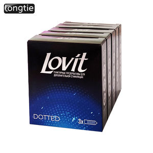 Individuelle Kondome mit Eigenem Logo Genoppt Großhandel Maßgeschneidert für Männer Preise Sex - Product Image 3