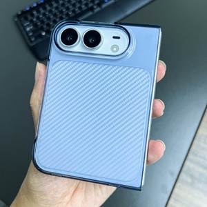 Carbon Fiber Pattern Transparent PC Anti-Fingerprint Phone <b>Cover</b> for 18 - Product Image 5