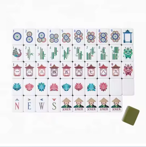 Juego de Mahjong Acrílico Personalizado de 4 Capas, Color Rosa Tortuga, con Fichas Americanas, Soportes y Empujadores - Product Image 3