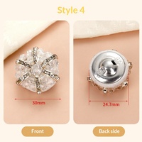 Boutons faits main en résine Gillian, perlés et cousus à la main – Simples et élégants pour manteaux, vestes, trench-coats, broches – Modèle d'origine chinoise