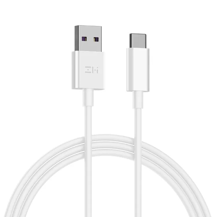 Wholesale USB Data Cable Original Xiaomi ZMI 5A USB-C Type-C Fast Charging Data Cable Length: 1m(White)