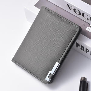 Portacarte di credito da <span class=keywords><strong>uomo</strong></span> in stile <span class=keywords><strong>verticale</strong></span> ultrasottile con porta carte di credito multiuso in materiale PU, <span class=keywords><strong>portafoglio</strong></span> alla moda da <span class=keywords><strong>uomo</strong></span> - Product Image 5