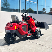 Nouvelle Conception 2026 Mini-chargeuse sur pneus diesel européenne à 3 roues, commande par joystick, garantie 1 an, capacité 400 kg
