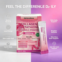Poudre de Collagène Peptidique OEM, Glutathion et Vitamine C – Soutien Antioxydant Quotidien, Complément Nutritionnel en Poudre