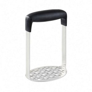 Wholesale Price High Quality Black Silver Handle Potato Masher Non-slip Vegetable Chopper Stainless Steel <b>Kitchen</b> <b>Gadgets</b> Ricer - Product Image 1