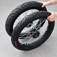 Pneus Supermoto HSKABIN noirs CST 17 pouces pour moto électrique Surron Light Bee 70/90-17 80/90-17 Roues de performance pour la route
