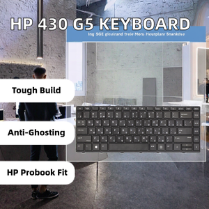 Nuevo modelo 430 G5 Teclado para computadora portátil para <span class=keywords><strong>HP</strong></span> Probook 440 G5 y 445 G5 Notebook Marco negro con interfaz para Rusia - Product Image 2