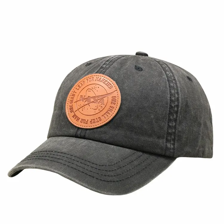 Leather Logo Kid Wholesale Orange Hunting Men Truck Wool 5 Panel Hat, Custom Hat And With Own Logo Ponytail Hole