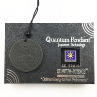 Pendentif en pierre de lave quantique japonaise Angel Fly Man, pendentif scientifique quantique noir, pendentif bio-scalaire énergétique en pierre de lave, ions négatifs élevés