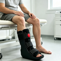 Botte de marche gonflable ergonomique légère TP Air Ankle Walker avec doublure amovible et semelle antidérapante en TPR pour la rééducation des fractures et entorses de la cheville