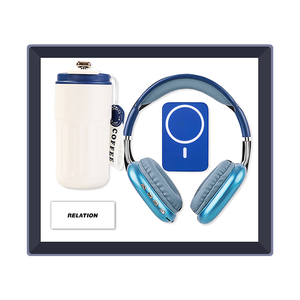 Promotional Corporate Gift Set 450ml Cup Temperature Display Wireless Headset MagSafe Power Bank Personalized for Gifts