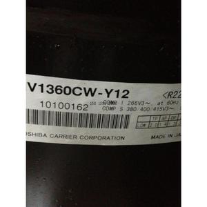Pièce de rechange pour compresseur Toshiba Inverter V1360CW Y12 266V 60Hz, fabriquée au Japon - Product Image 1