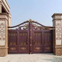 Source fabricant résidence de luxe villa cour clôture aluminium art portail