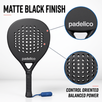 Overgrip de padel de haute qualité, face en carbone, portable, léger, contrôle stable, réponse rapide, design sportif moderne, meilleur prix usine