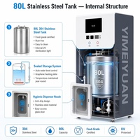 Máquina Expendedora de Agua con Monedas, Tarjetas y Lector de Tarjetas, Estación de Agua Purificada por Ósmosis Inversa y Ultravioleta para Exteriores, 800 GPD, 24 Horas, Kiosco OEM de Acero Inoxidable