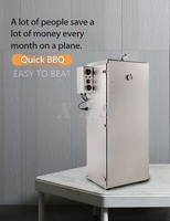 Four à fumage multifonctionnel à 9 niveaux, 1000W, en acier inoxydable, pour la transformation de la viande, du poisson, du poulet et des saucisses