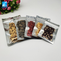 Pochette refermable transparente personnalisée, résistante à l'humidité, pour l'emballage alimentaire, vente en gros
