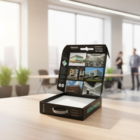 Caja de Cartón Corrugado Impresa Personalizada con Inserto de Espuma, Interior a Todo Color, Asa de Transporte, Caja de Muestra, Venta al Por Mayor, OEM