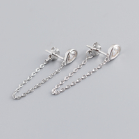 Boucles d'oreilles femme spirale irrégulière ligne tordue abstraite, acier inox plaqué or 18K
