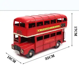Diecast kids toys vehicles manufacturer London double-decker bus model for gift