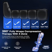 Meilleures Ventes Appareil de Physiothérapie 5 Chambres pour Récupération TVP, Machine de Massage des Jambes, Bottes de Compression d'Air, Masseur Thérapeutique pour Jambes