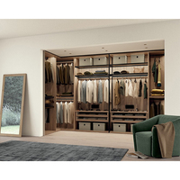 KEJIA Modern Simple Kleider schrank mit großer Kapazität Kleider schrank im Industries til mit Eisen rahmen und Holz spleißen