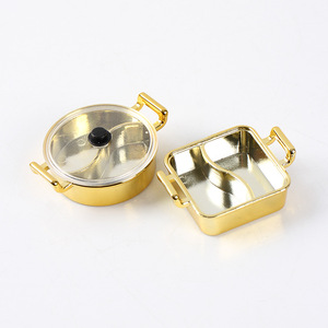 <span class=keywords><strong>Casa</strong></span> <span class=keywords><strong>de</strong></span> <span class=keywords><strong>muñecas</strong></span> Mini olla caliente vacía accesorios DIY hecho a mano comida jugar olla caliente accesorios Guojia olla <span class=keywords><strong>de</strong></span> cocina - Product Image 5