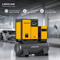 Compresseur d'air LOGICAIR compact 10 CV 7,5 kW, mini compresseur d'air à vis super silencieux 8-10 bars pour peinture et sablage
