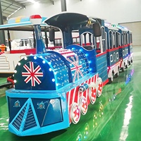 Les centres commerciaux/aires de jeux pour enfants ont besoin de trains électriques sans rails colorés et personnalisables