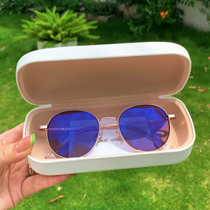 Lunettes photochromiques unisexes anti-lumière bleue, monture ronde en métal, <span class=keywords><strong>film</strong></span> anti-reflet bleu UV400, lunettes anti-lumière bleue - Product Image 1
