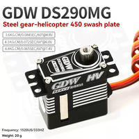 Servomoteurs à plateau oscillant à engrenages métalliques GDW DS290MG DS595MG pour hélicoptères ; compatibles avec les jouets électroniques X3 Yato 470L et KST215