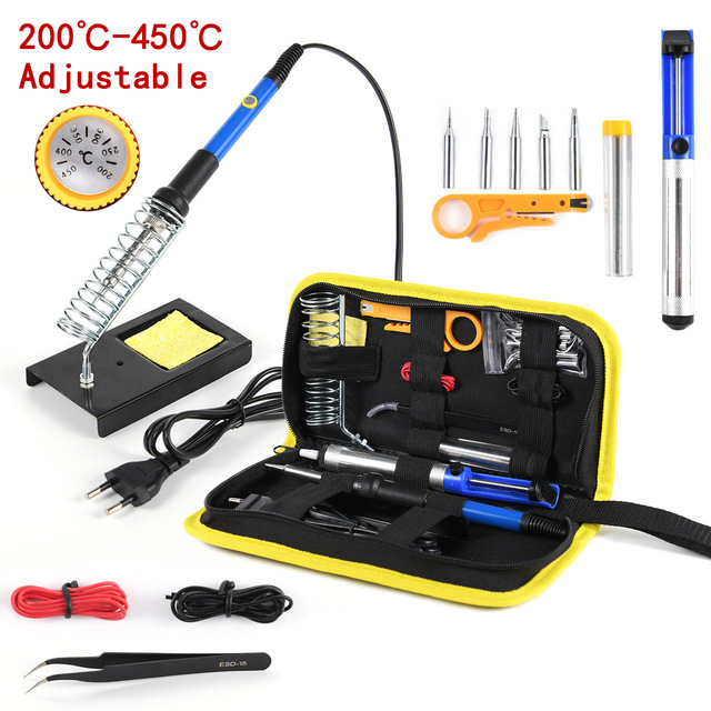 EU/US 60W Electric Temperature-Adjustable Soldering Iron for Electronics Repair Welding & Desoldering Pump Quality Product
