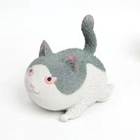 Jouet anti-stress chat en colère, peluche souple à presser, jouet de table, cadeau de fête pour la décompression