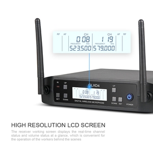 Hot bán glxd4 năng động Hệ thống micro không dây 2-kênh UHF Micro không dây, cho KaraOke chuyên nghiệp KTV Đảng - Product Image 2