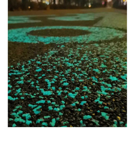 Fabrika fiyat ışıldayan manzara taşları Parkway dekorasyon kaldırım sanat metalik olmayan Mineral için floresan aydınlık kum - Product Image 5