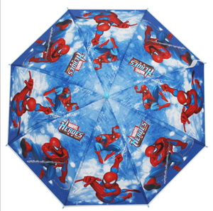 Parapluie droit pour enfants, transparent, de haute qualité, pas cher, avec motifs de dessins animés, en polyester, imprimé, couleur personnalisée, impression numérique - Product Image 3