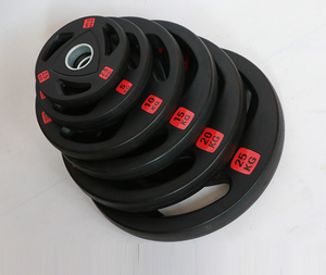 Gym Placa Placa RUBBER de 3 Hole <span class=keywords><strong>bar</strong></span> coated weight weight - Product Image 2