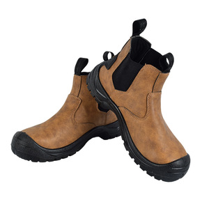 Bottes de sécurité Haojuncheng en microfibre, mi-hautes, anti-écrasement, résistantes aux perforations, pour le travail - Product Image 5
