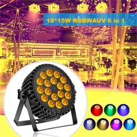 Prix d'usine 18*10W RGBW 4 en 1 LED Flat Par Light, équipement DJ professionnel, éclairage de scène et de discothèque