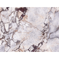 DCT ST819 Dalle de quartz moderne et écologique de qualité supérieure avec veines violettes prononcées pour plans de travail de table à manger et espaces hôteliers haut de gamme