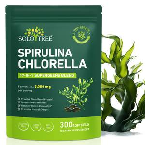 SOLOTREE Groothandel Bulk Biologische <span class=keywords><strong>Chlorella</strong></span> Spirulina Poeder Spirulina Extract Softgel Biologische Spirulina Softgel - Product Image 1